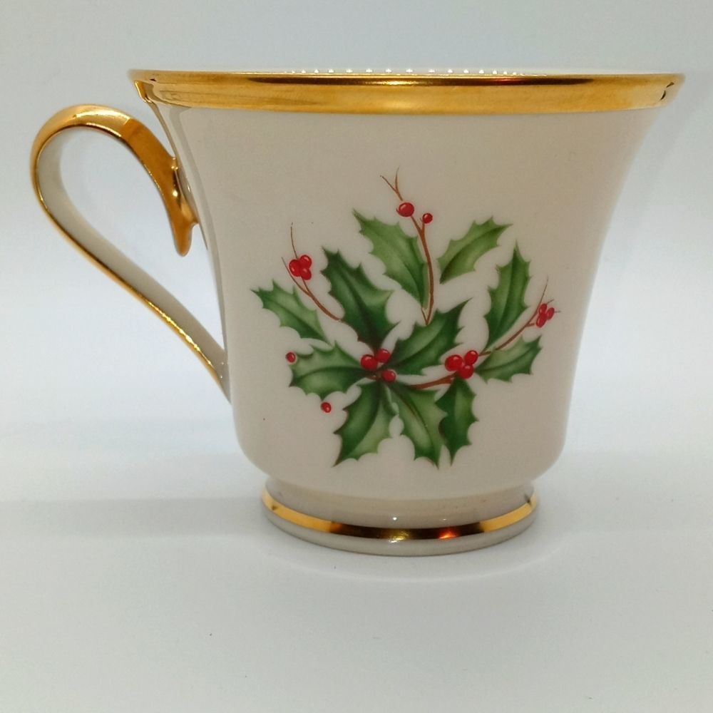 Lenox Dimensions Collection Holiday Tea Cups